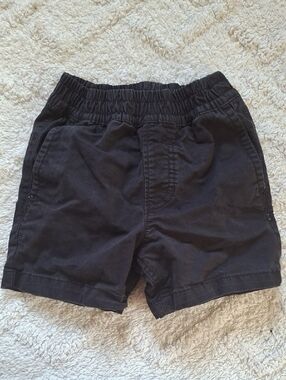 VANS Black Elastic-Waist Shorts/3T